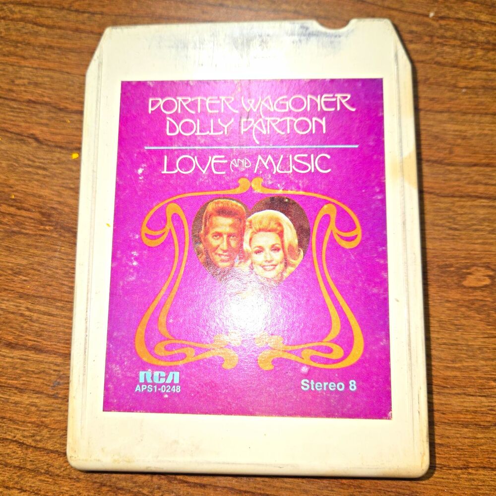 RCA Porter Wagoner & Dolly Parton Love and Music Stereo 8-Track 1973 APS1-0248